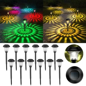 6/12 Pack Solar Pathway Lights Outdoor Garden Landscape Path Yard Walkway Lamp - Picture 1 of 12