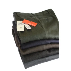 PANTALONE UOMO CLASSICO PURA LANA JASPÈ ANCHE TAGLIE FORTI FINO TG.71 CALIBRATA - Foto 1 di 46