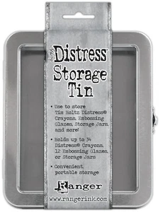 Tim Holtz DISTRESS STORAGE TIN - Holds Watercolour Pencils/Glazes/Crayons Ranger - Bild 1 von 1