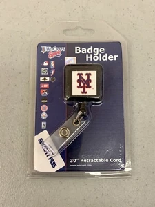New York Mets MLB Baseball Logo einziehbarer Abzeichenhalter WinCraft Dekor Souvenir - Bild 1 von 6