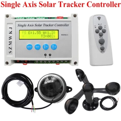 Auto Tracking Elektronischer Einachs Solar Tracker LCD Controller mit Windmesser - Bild 1 von 4