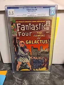 Marvel Comics FANTASTIC FOUR # 48 (1966) CGC 3.5 Lee Kirby 1° GALACTUS - Foto 1 di 6