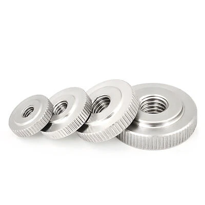 KNURLED THUMB NUTS STAINLESS STEEL A2 HAND GRIP KNOBS M2 M2.5 M3 M4 M5 M6 M8 M10