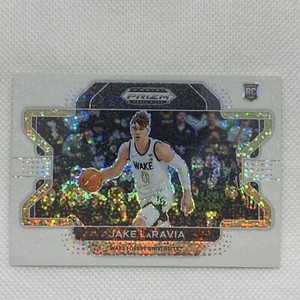 2022-23 Prizm Draft Picks White Sparkle JAKE LARAVIA Variation #87 Grizzlies
