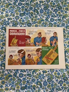 Anuncio impreso Deringer 1973 vintage con punta de filtro pequeño cigarro - Imagen 1 de 7
