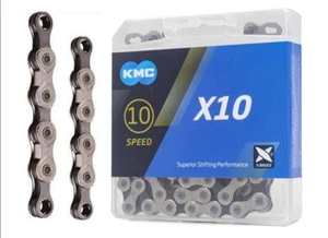 KMC X10 for MTB/Road - Silver/Black - 114 Link - Picture 1 of 3