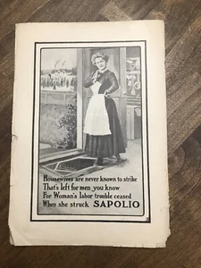Anuncio de jabón Sapolio 1902 - Imagen 1 de 1
