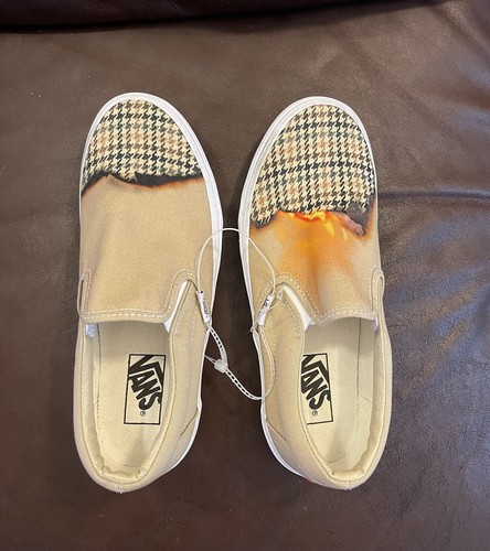 NUOVE sneakers VANS Big Reveal Khaki Burn grafiche nuove senza scatola taglia 7 uomo 8 5 donna