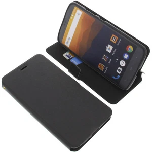 Custodia per ZTE Max XL N9560 Book-Style Protettiva Cellulare a Libro Nero - Foto 1 di 5