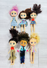 Lot of Boxy Girls Dolls Brooklyn Hannah Kiki Nomi Blonde Brown Lot Shoes Dress