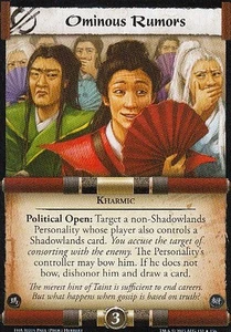 Ominous Rumors L5R CCG Thunderous Acclaim ThA - Picture 1 of 1