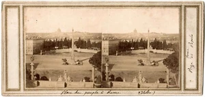 Italien.Italia.Roma.Rom.Platz des Volkes.Piazza del Popolo.Stereo Fotoalbum - Bild 1 von 1