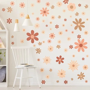 Kisston 90 Pcs Daisy Wall Decal Alphabet Vinyl Wall Decals Boho Wall Decal Da... - Picture 1 of 2