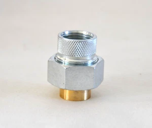 Verzinkter Stahl FIP x Schweiß Dielektrische Verbindung 3/4 x 1 Zoll - Bild 1 von 5