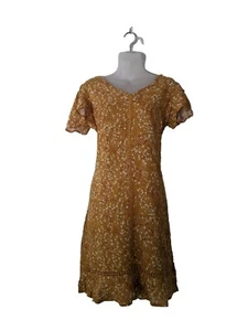 Rockman Dress SIZE 12 Yellow Floral Print Dress Daisy NWT RRP $79.99 - Picture 1 of 9