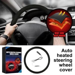Poignées chauffantes pour voiture 12 V Housse de volant chauffante Diamètr= - Picture 1 of 13