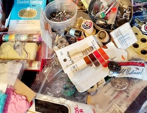 SEWING NOTIONS 8 count BUNDLE vintage & new great variety buyer input WELCOME - Picture 1 of 11