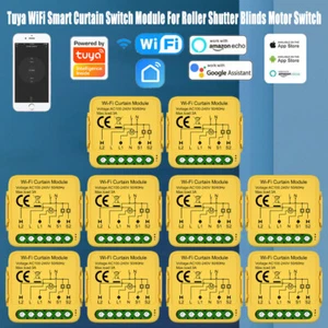 Tuya Wifi Smart Rolladen Jalousien Schalter Modul Zeitschaltuhr Alexa Google APP - Picture 1 of 17