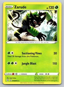 Tarjeta de Pokémon Zarude 016/072 rara de destinos brillantes - casi nueva casi como nueva - Imagen 1 de 2