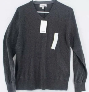 Goodfellow And Co Pullover Herren Gr. Small Grau Langarm V-Ausschnitt Pulli - Bild 1 von 9