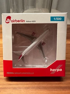Herpa Wings 526609 Air Berlin Airbus A320 1:500 Etihad Moving Forward airBerlin - Bild 1 von 7