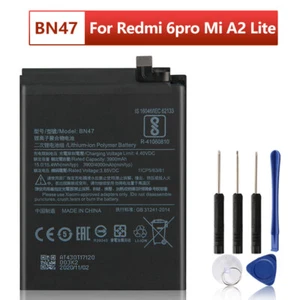 Batteria telefono ricambio originale BN47 per Xiaomi Redmi 6 pro Mi A2 lite - Foto 1 di 6