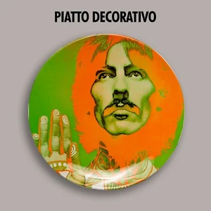 DEKOTELLER DEKORATIVE PLATE POP ART George Harrison Beatles Liverpool - Bild 1 von 2