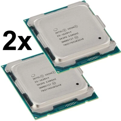 Pair Intel Xeon E5-1620 V4 (SR2P6) 3.50Ghz Quad (4) Core LGA2011-3 140W 10MB CPU - Image 1 of 4