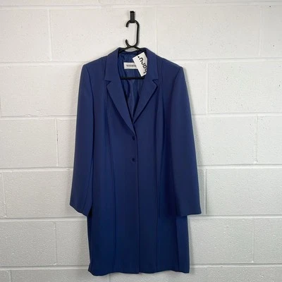 Windsmoor Womens Blue Overcoat / Size 14 / Mid-Length / Womens / Blue / Pol... - Image 1 of 4