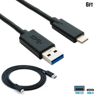 6FT USB-C Type C to USB 3.0 Fast Charging Sync Data Charge Cable Samsung MacBook - Image 1 of 4