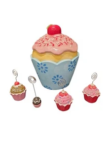 Pier One Cupcake Streusel Zuckerguss Kirsche Keksdose Süßigkeiten Küche Kanister Deckel - Bild 1 von 8