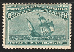 SELLO DE EE. UU. JIS36 SC# 232 3c 1893 *COMO NUEVO OG D/G CV $35,00 FVF 126 - Imagen 1 de 2