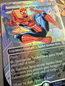 MTG Marvel Rare Spectacular Spider-Man Foil Magic The Gathering 0014 - Picture 1 of 4