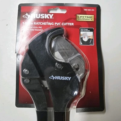 Husky Ratcheting PVC Cutter 1-1/4" - 1003 002 231 - Pipe Cutter - Quick Release - Image 1 of 4
