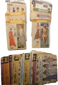 Vintage Schnittmuster Konvolut ~ McCall’s Simplicity 70er Schnitt ungeprüft gemischte Stile - Bild 1 von 19