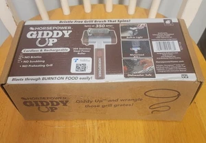 Horsepower Giddy Up Bristle-Free Spinning Grill Brush Cordless  Rechargeable NEW - Picture 1 of 4