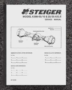 598-00 10 20 30 manuale di servizio riparazione asse adatto Steiger modello K598-00 10 20 30 - Foto 1 di 16