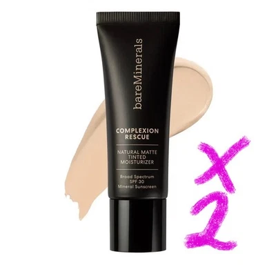 BareMinerals Complexion Rescue Tinted Moisturizer 2x35ml Birch 1.5 SPF30 RRP £33 - Image 1 of 4