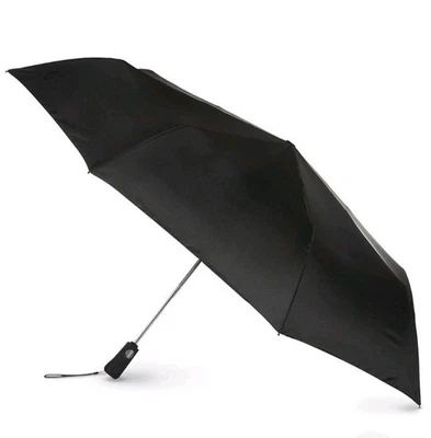 Paraguas de golf repelente al agua, cierre automático, protección solar UV, 55 pulgadas, negro Foto 1 de 4
