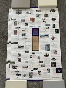 X3 Vtg Lockheed Martin Mission Success Poster, Aviation Displays From 1909-1995 - Picture 1 of 6