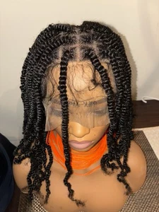 FULL TWIST BRAIDED LACE WIG - 18” - Picture 1 of 15