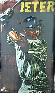Stephen Holland "Hometown Hero"Derek Jeter Signed Canvas Artwork 38/99. - Picture 1 of 5