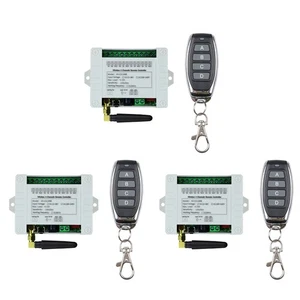 DC 12V 24V 36V 10A 433MHz 4-Kanal-Funkrelais--Fernbedienungsschalter-Empfän9287 - Bild 1 von 8