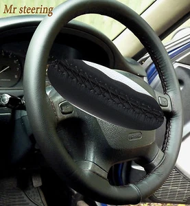 Para Chrysler Crossfire 03-07 Funda De Volante De Cuero Italiano Negro Real - Imagen 1 de 1