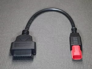 Euro 5 OBD2 Diagnostic Adapter Aprilia Honda Suzuki Yamaha Ducati Vespa KTM SWM - Picture 1 of 7