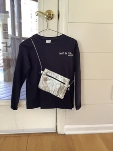 Zara Girls 10 Blue Top With 3-D Purse Detail - Picture 1 of 1