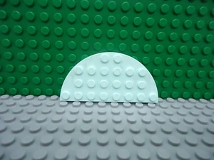 Lego 1 Light Aqua 4x8 half curved plate base NEW - Imagen 1 de 1