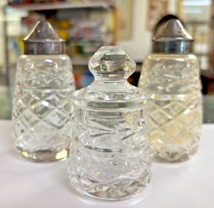 Vintage Waterford Crystal Glass Cruet Set - Picture 1 of 12