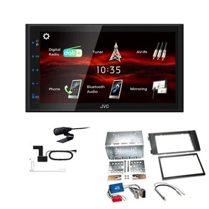 JVC KW-M180DBT 2DIN DAB+ Autoradio für Audi A6 2001-2005 schwarz Teilaktiv - Bild 1 von 5