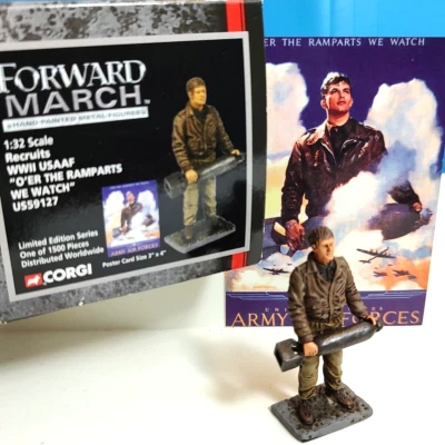 Corgi Forward March WWII USAAF O’ER The Ramparts We Watch 1:32  Scale Figure  - Image 1 of 4